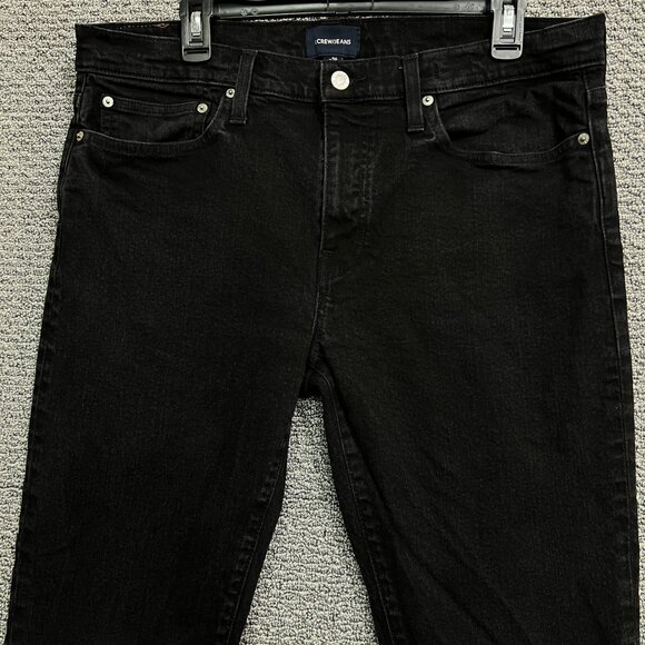 J.Crew Jeans 484 Slim Men's Size 36 Black Mid Rise 31in Inseam - Picture 3 of 14